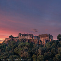 Buy canvas prints of Stirling Castle Sunset  by Anthony McGeever