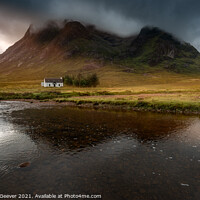 Buy canvas prints of Stob Dearg and Lagangarbh cottage  by Anthony McGeever
