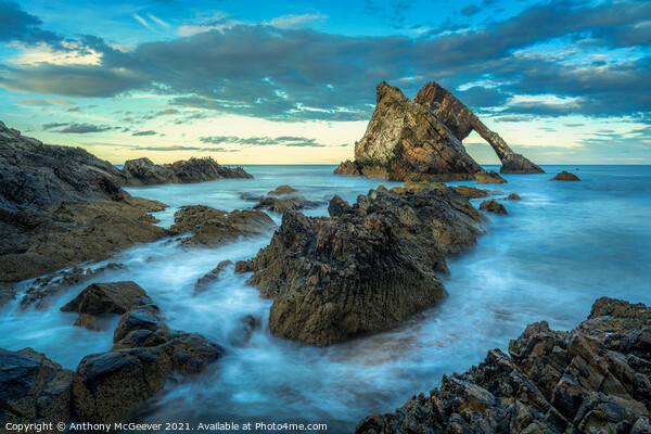 Bow Fiddle Rock Sunset  Framed Mounted Print by Anthony McGeever