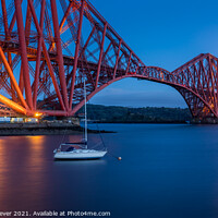 Buy canvas prints of The Forth Rail Bridge Blue Hour by Anthony McGeever