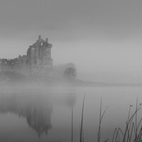 Buy canvas prints of Kilchurn Castle Misty Sunrise  by Anthony McGeever