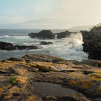 Buy canvas prints of Backlit waves of Cove  by Anthony McGeever