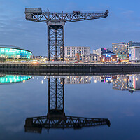 Buy canvas prints of Glasgow Skyline Blue Hour  by Anthony McGeever