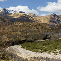Buy canvas prints of Snow capped mountains from Glen Shiel  by Anthony McGeever