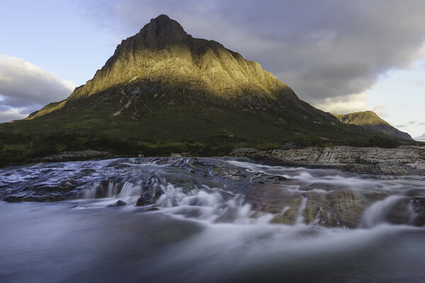 Sunrise on the Buachaille Picture Board by Anthony McGeever