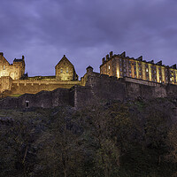 Buy canvas prints of Edinburgh Castle at Night by Anthony McGeever