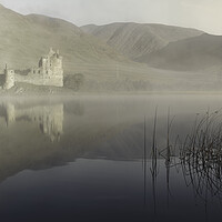 Buy canvas prints of As dawn breaks on Kilchurn Castle by Anthony McGeever