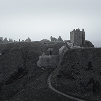 Buy canvas prints of Dunnotar Castle and Haar by Anthony McGeever