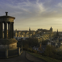 Buy canvas prints of Calton Hill Golden Hour  by Anthony McGeever