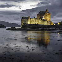 Buy canvas prints of Eilean Donan Castle at night  by Anthony McGeever
