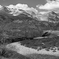 Buy canvas prints of Snow capped mountains from Glen Shiel  by Anthony McGeever