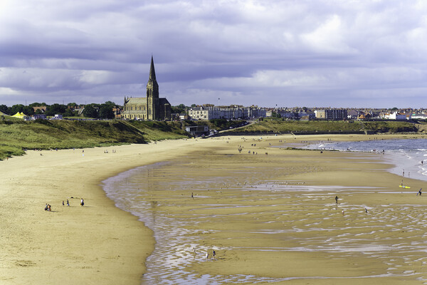 Long sands Beach and St Georges Picture Board by Anthony McGeever