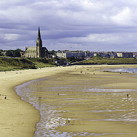 Buy canvas prints of Long sands Beach and St Georges by Anthony McGeever
