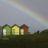 Buy canvas prints of Blyth Beach Huts  by Anthony McGeever