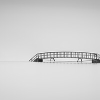 Buy canvas prints of Belhaven Bridge Black and white  by Anthony McGeever