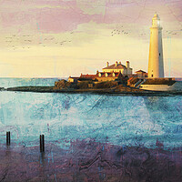 Buy canvas prints of St Marys Lighthouse by Anthony McGeever