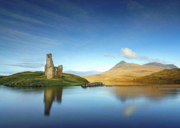 Ardvreck Castle Scotland Picture Board by Anthony McGeever