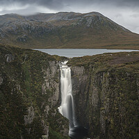 Buy canvas prints of Loch na Gainmhich and Wailing Widow Falls by Anthony McGeever