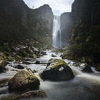 Buy canvas prints of Wailing Widow Falls Assynt  by Anthony McGeever