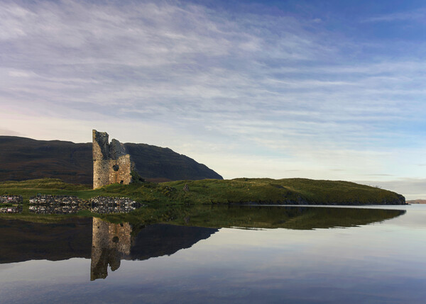 Ardvreck Castle Sunrise  Picture Board by Anthony McGeever
