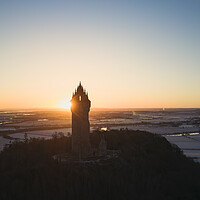 Buy canvas prints of The Wallace Monument Sunrise by Anthony McGeever