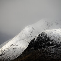 Buy canvas prints of Snow covered mountains of Glencoe by Anthony McGeever