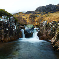 Buy canvas prints of The Turquoise pools of Glencoe  by Anthony McGeever