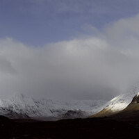 Buy canvas prints of Glencoe Winter Panorama  by Anthony McGeever