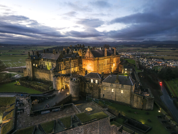 Stirling Castle Ariel View  Picture Board by Anthony McGeever
