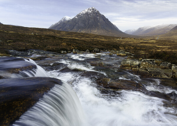 The Buachaille from the river Etive Picture Board by Anthony McGeever