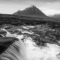 Buy canvas prints of Buachaille Etive Mor in B&W  by Anthony McGeever