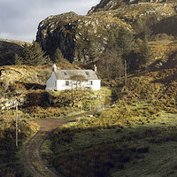 Buy canvas prints of A Highland Cottage  by Anthony McGeever
