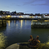 Buy canvas prints of St Monans Harbour at night  by Anthony McGeever