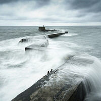 Buy canvas prints of St Monans Breakwater Zig Zag Pier  by Anthony McGeever