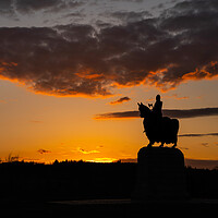 Buy canvas prints of Fiery Sunset Over King Robert by Anthony McGeever