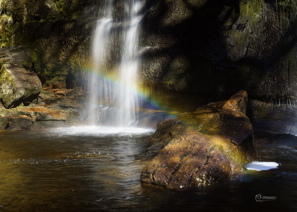 Rainbow Falls  Picture Board by Anthony McGeever