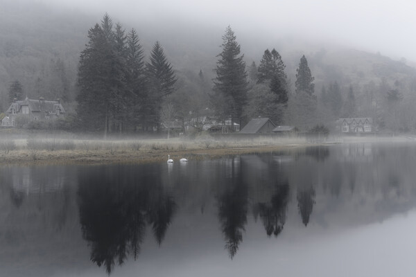 Mystical Reflections on Loch Ard  Picture Board by Anthony McGeever