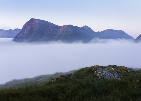 Buachaille Etive Mor Cloud Inversion Picture Board by Anthony McGeever