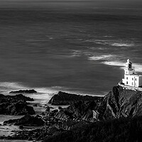 Buy canvas prints of Hartland Point Lighthouse panorama  by Anthony McGeever