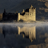 Buy canvas prints of Kilchurn Castle Sunrise  by Anthony McGeever