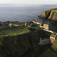 Buy canvas prints of Dunnottar Castle Panorama  by Anthony McGeever