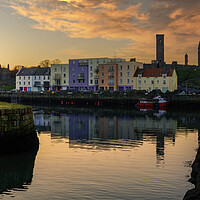 Buy canvas prints of St Andrews Harbour Sunset  by Anthony McGeever