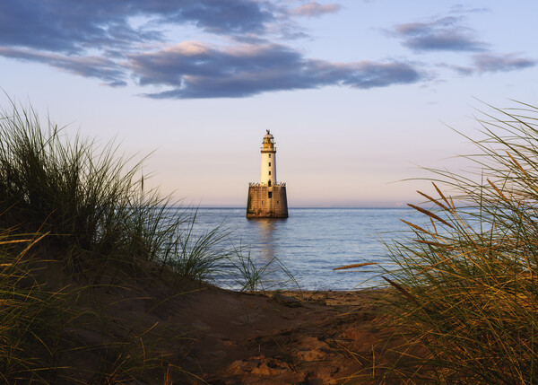 Coastal Lighthouse Sunset  Picture Board by Anthony McGeever