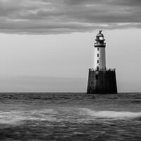 Buy canvas prints of Rattray Lighthouse in Black and White  by Anthony McGeever