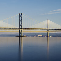 Buy canvas prints of The Forth Road Bridge and Queensferry Crossing  by Anthony McGeever