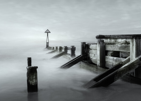 Ethereal Sea Defence  Picture Board by Anthony McGeever