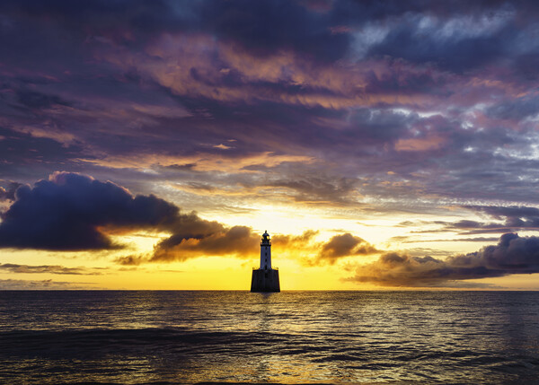 A Dramatic Sunrise at Rattray Head Lighthouse  Picture Board by Anthony McGeever