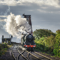 Buy canvas prints of The Flying Scotsman and Forth Bridge  by Anthony McGeever