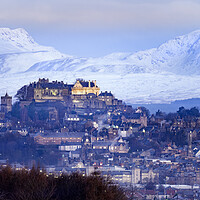 Buy canvas prints of A winter landscape over Stirling Castle  by Anthony McGeever
