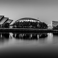 Buy canvas prints of Glasgow Clydeside Black and White  by Anthony McGeever
